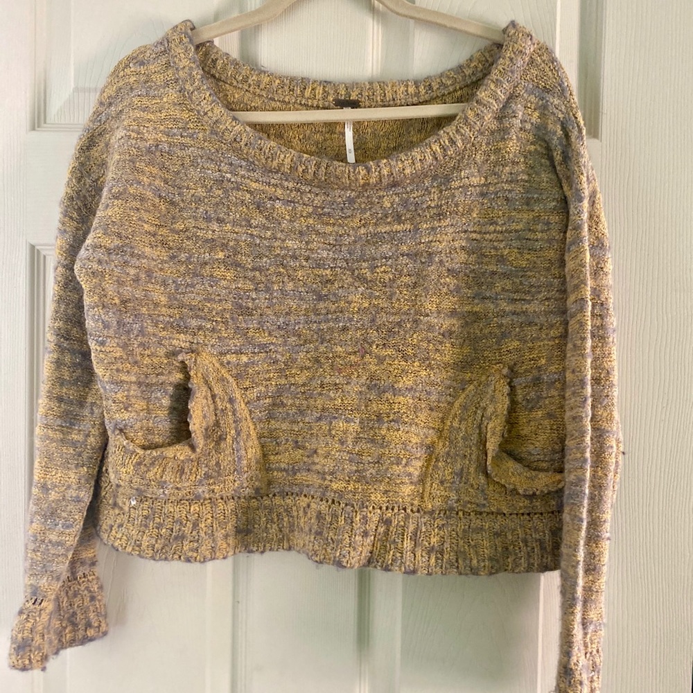 Free People Cropped Sweater